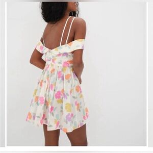 NWT For Love And Lemons Johanna’s Floral Mini Dress - Pink, Orange, Cream